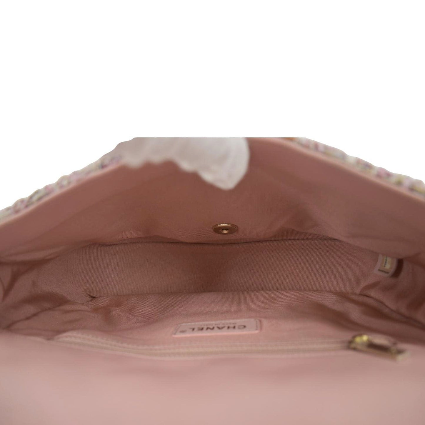 CHANEL Pearl Mini Quilted Leather Top Handle Shoulder Bag Multicolor