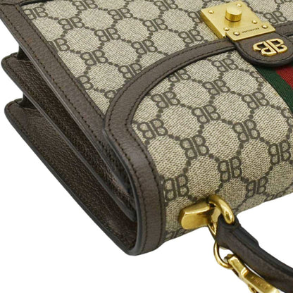 GUCCI X BALENCIAGA The Hacker Project Web BB Supreme Shoulder Bag Beige 680119