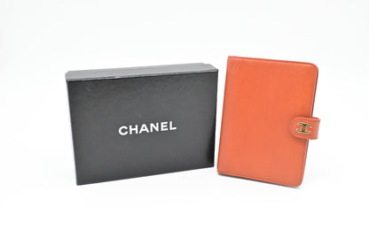 Chanel Agenda PM in Orange Leather