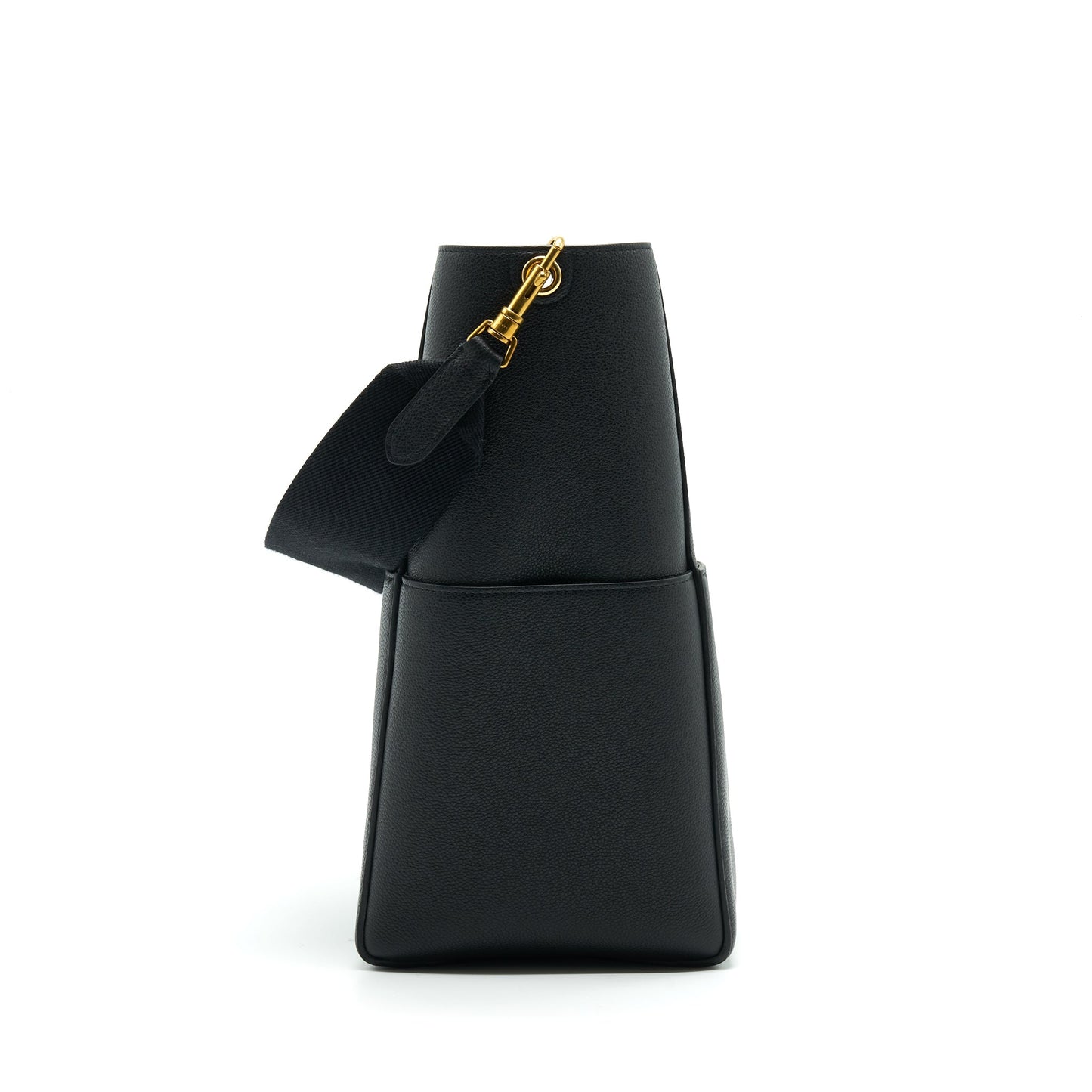 Celine Sangle Bucket Purse Black With