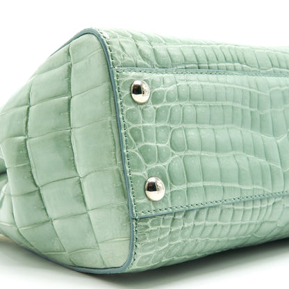 FENDI CROCODILE PEEKABOO ICONIC MINI MINT GREEN