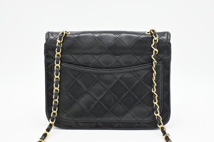 Chanel Round Flap in Black MatelassÃ© Leather