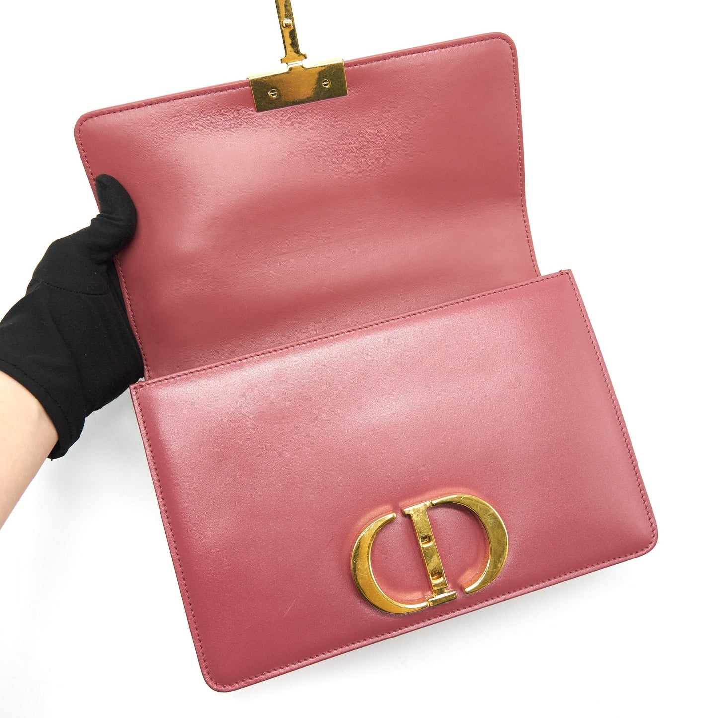 Dior 30 Montaigne Medium Bag Pink GHW