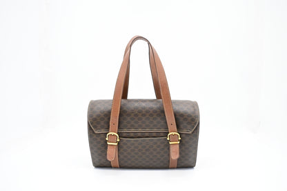 Celine Handbag in Brown Macadam Canvas