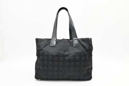 Chanel New Travel Line Tote in Black Canvas