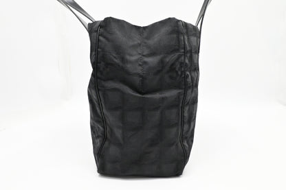 Chanel New Travel Line Tote in Black Canvas