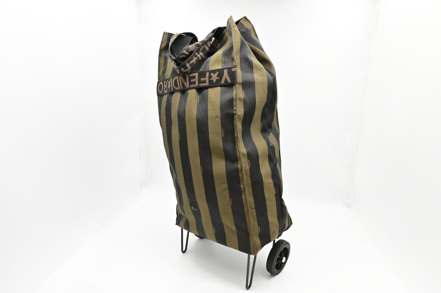 Fendi Foldable Jolly Trailer Bag in Pequin Canvas