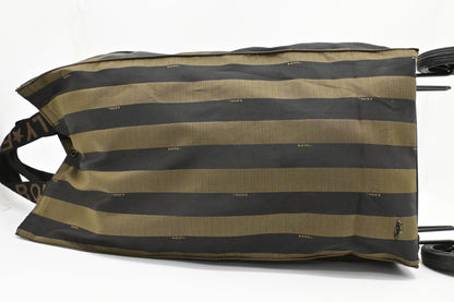 Fendi Foldable Jolly Trailer Bag in Pequin Canvas