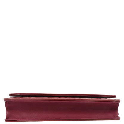 CHANEL Camellia Wallet On Chain Leather Crossbody Bag Pink