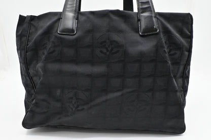 Chanel New Travel Line Tote in Black Canvas