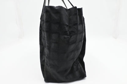 Chanel New Travel Line Tote in Black Canvas