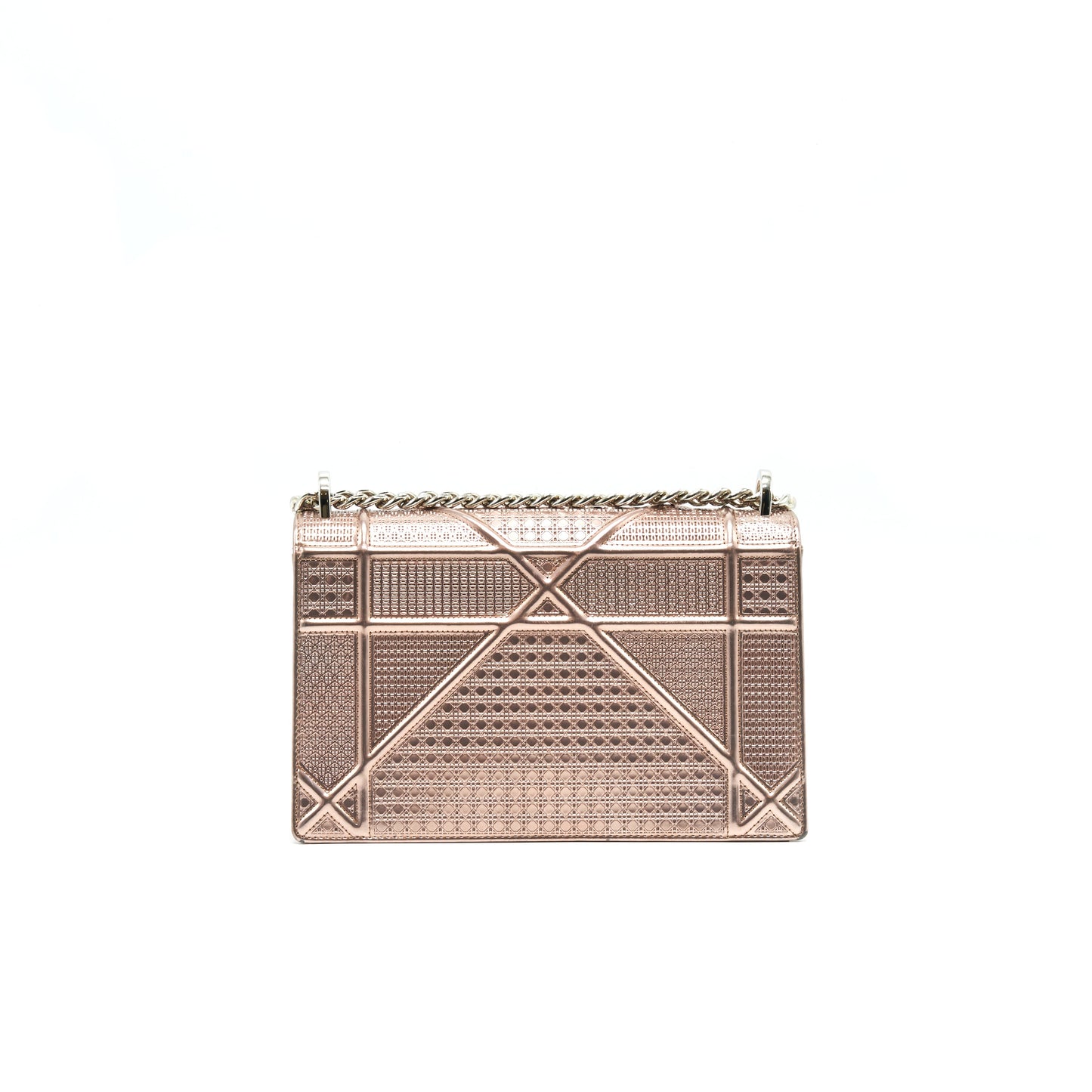 Christian Dior Diorama Medium Metallic Pink Gold