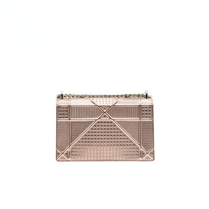 Christian Dior Diorama Medium Metallic Pink Gold