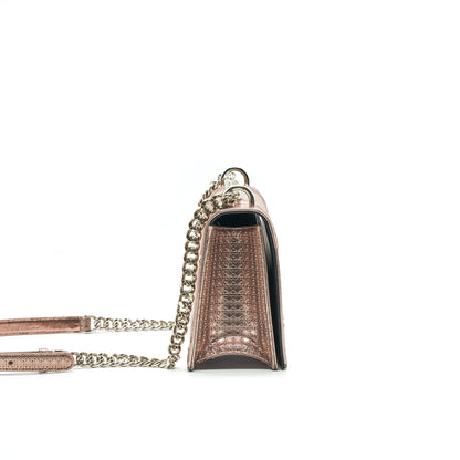 Christian Dior Diorama Medium Metallic Pink Gold