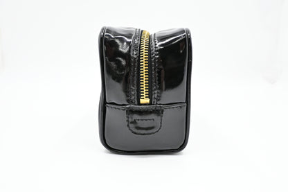 Chanel Cosmetics Pouch in Black Patent Leather