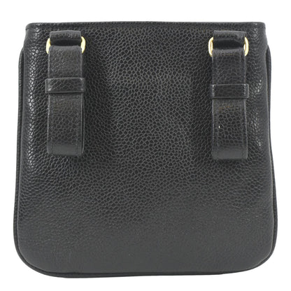 CHANEL Vintage Timeless Caviar Leather Belt Bag Black