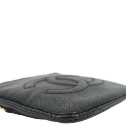 CHANEL Vintage Timeless Caviar Leather Belt Bag Black