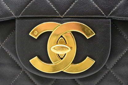 Chanel Maxi Flap in Black MattelassÃ© Leather