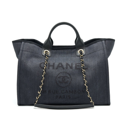 Chanel Medium Deauville Tote In Black GHW