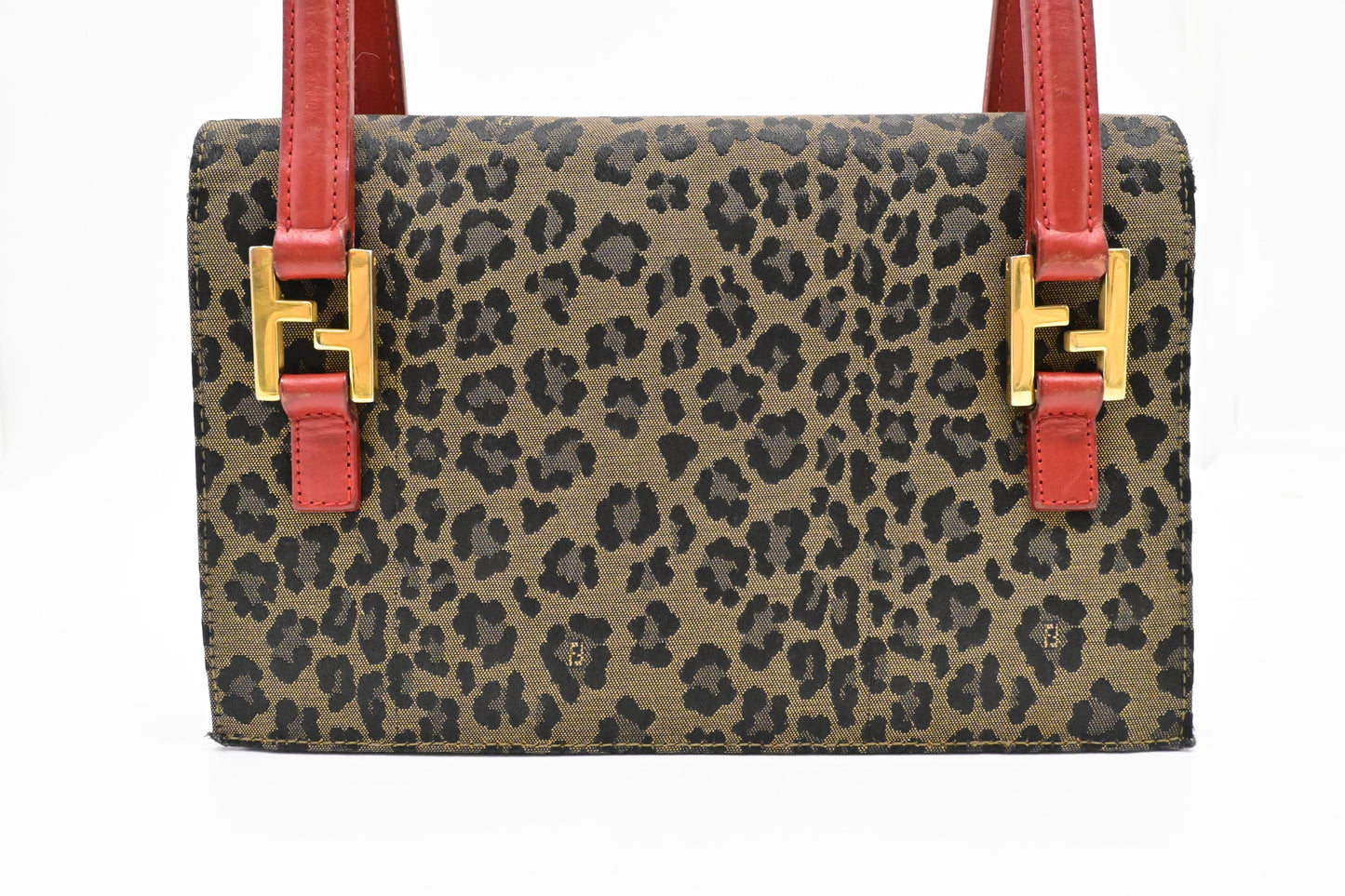 Fendi Handbag in Brown Leopard Canvas