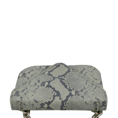 BOTTEGA VENETA Mount Envelope Python Leather Crossbody Bag Light Green