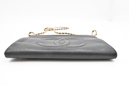Chanel Wallet on Chain in Black Caviar Leather