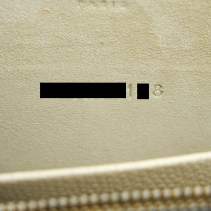 Dior saddle Pouch with Chain White GHW