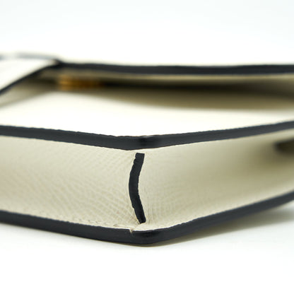 Dior Grained Calfskin Saddle Belt Pouche White GHW