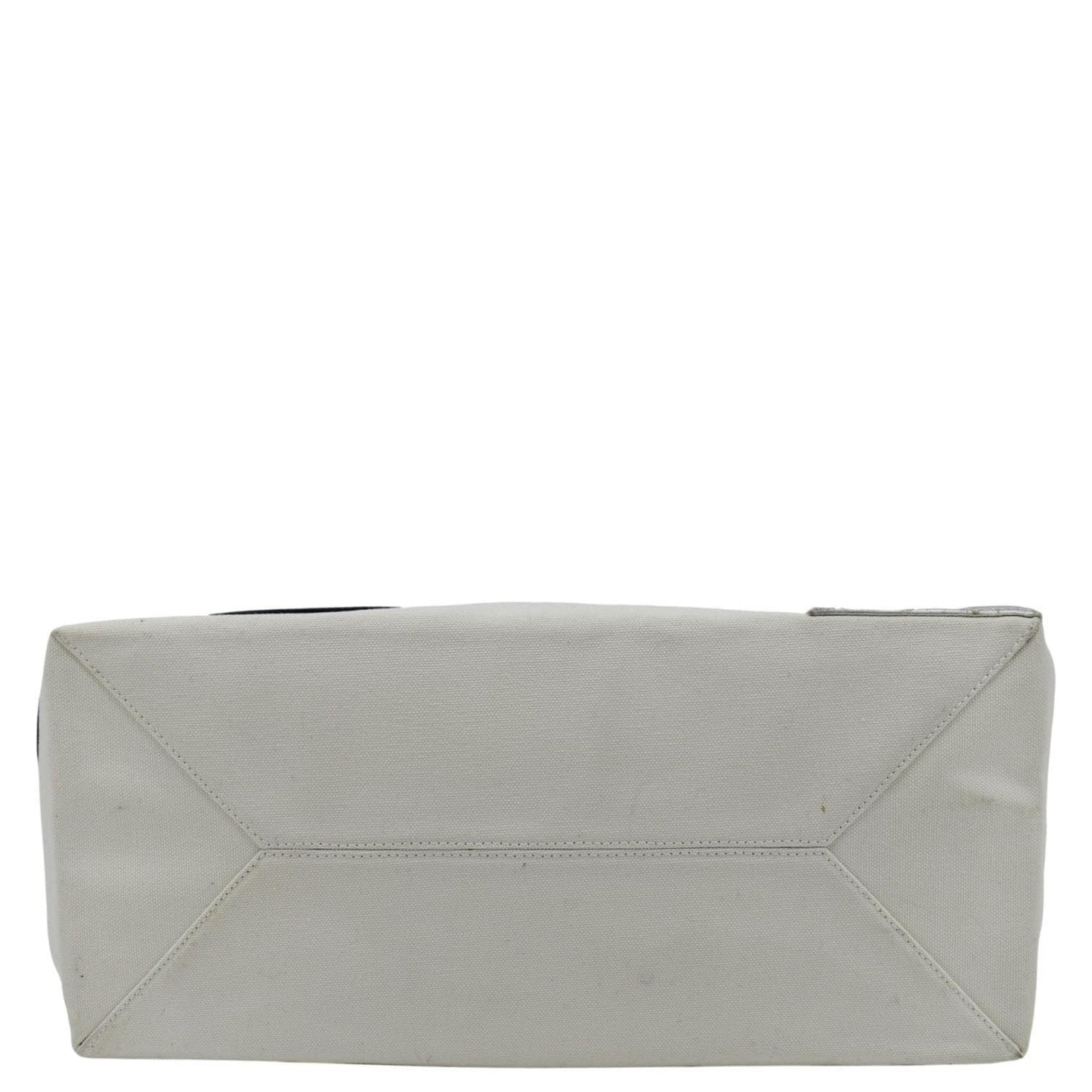 CHANEL Foil No.5 Canvas Chain Shopping Tote Bag White