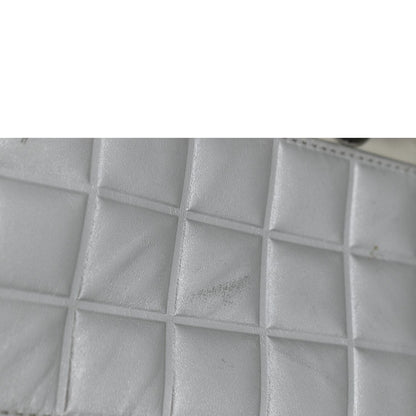 CHANEL Foil No.5 Canvas Chain Shopping Tote Bag White