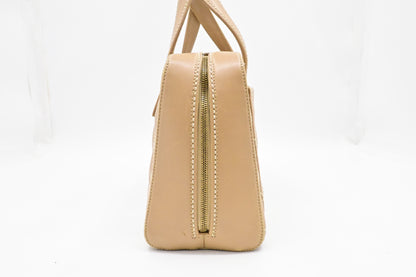 Chanel Surpique Tote in Beige Leather