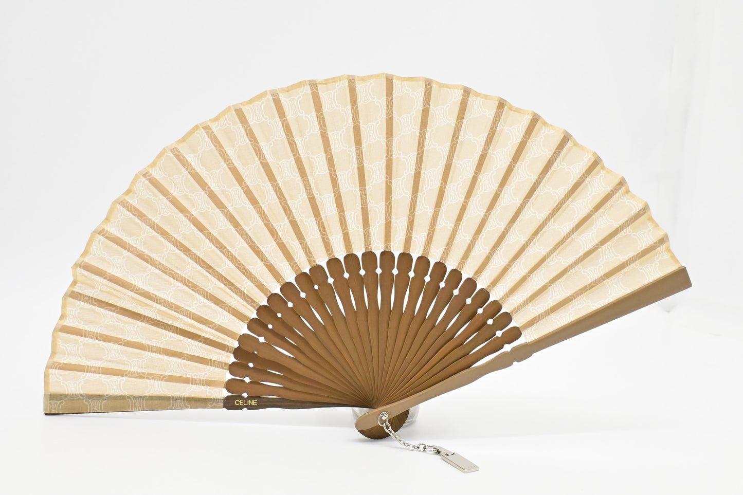Celine Fan in Beige and Brown