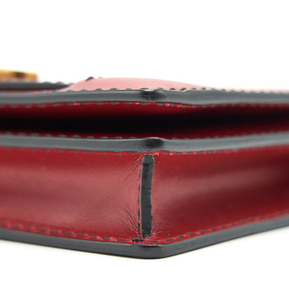 Dior J'adior Wallet on Chain Dark Red GHW