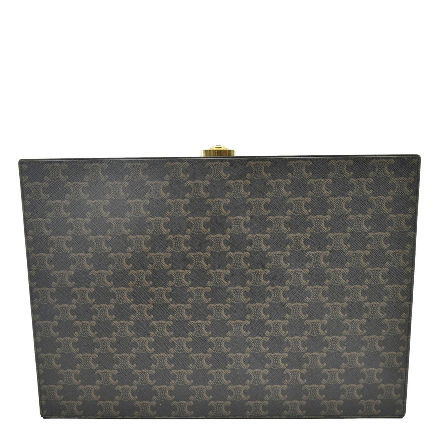 Luxury CELINE Triomphe Canvas Stationery Case Brown