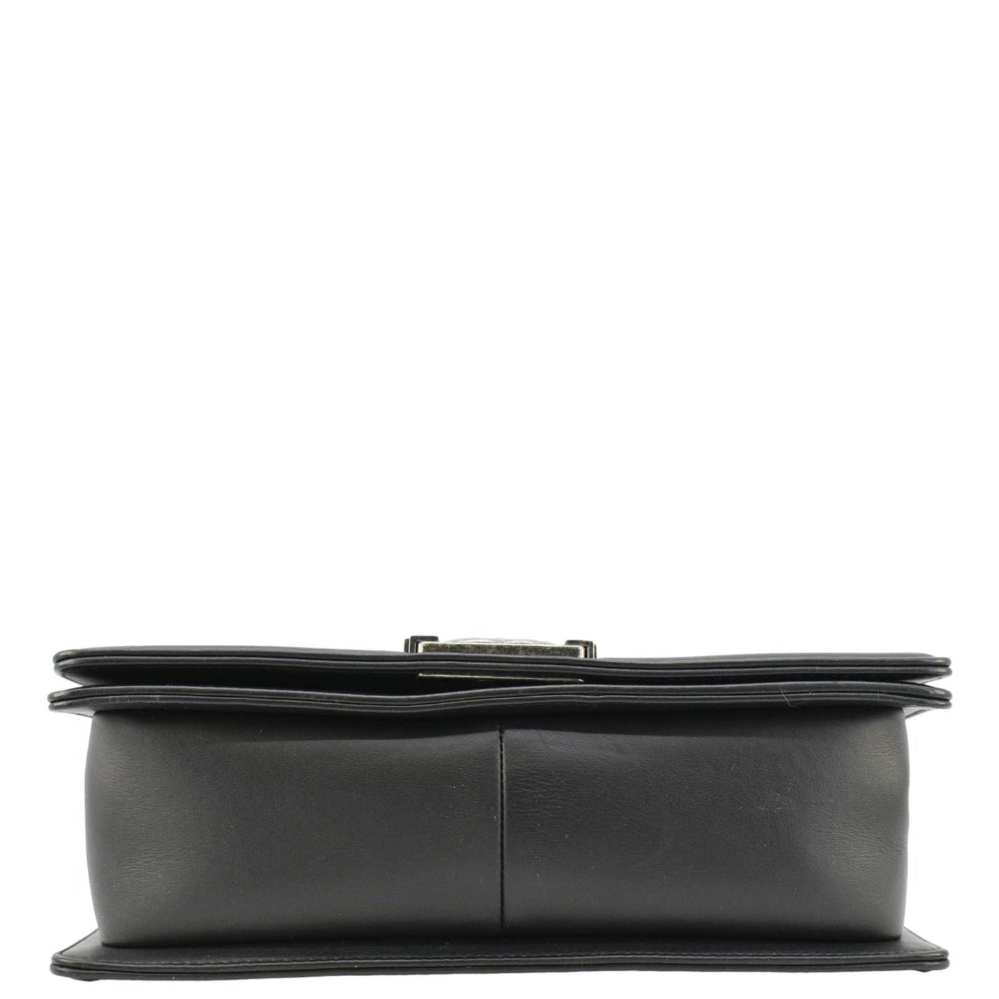 CHANEL Boy Flap Medium Quilted Leather Shoulder Bag Black
