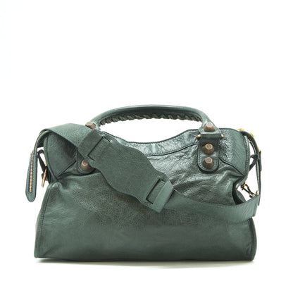 Balenciaga Tote Purse Dark Grey with Giant stud hardware