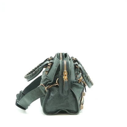 Balenciaga Tote Purse Dark Grey with Giant stud hardware