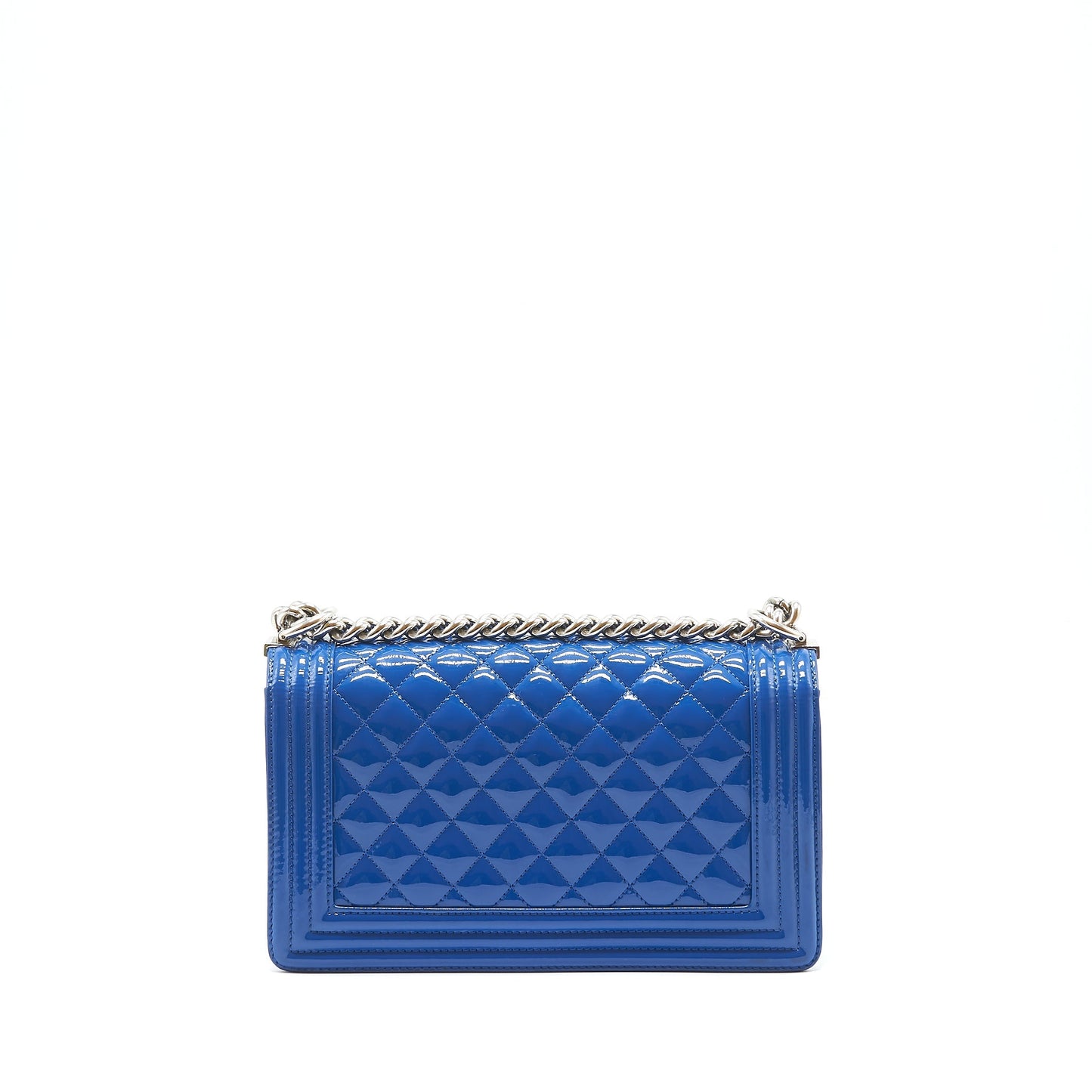 Chanel Medium Boy Chanel Patent leather Electric Blue HW