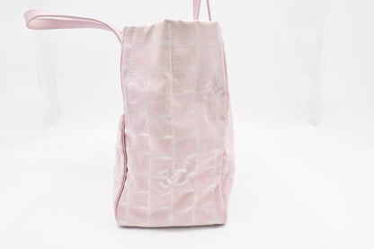 Chanel New Travel Line Tote in Pink Canvas