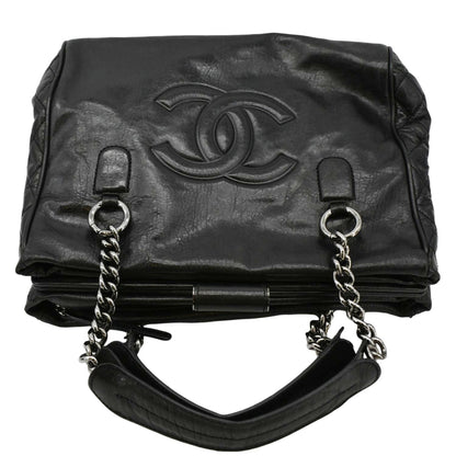 CHANEL Perfect Day Large Leather Tote Bag Black