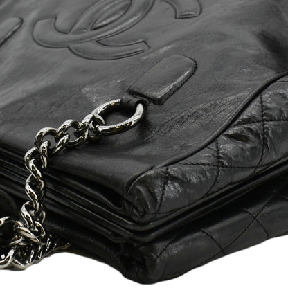 CHANEL Perfect Day Large Leather Tote Bag Black