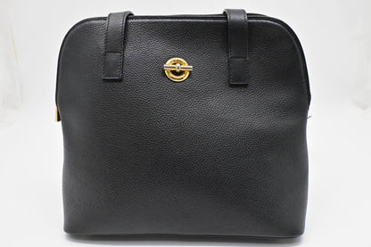 Celine Shoulder Bag in Black Leather