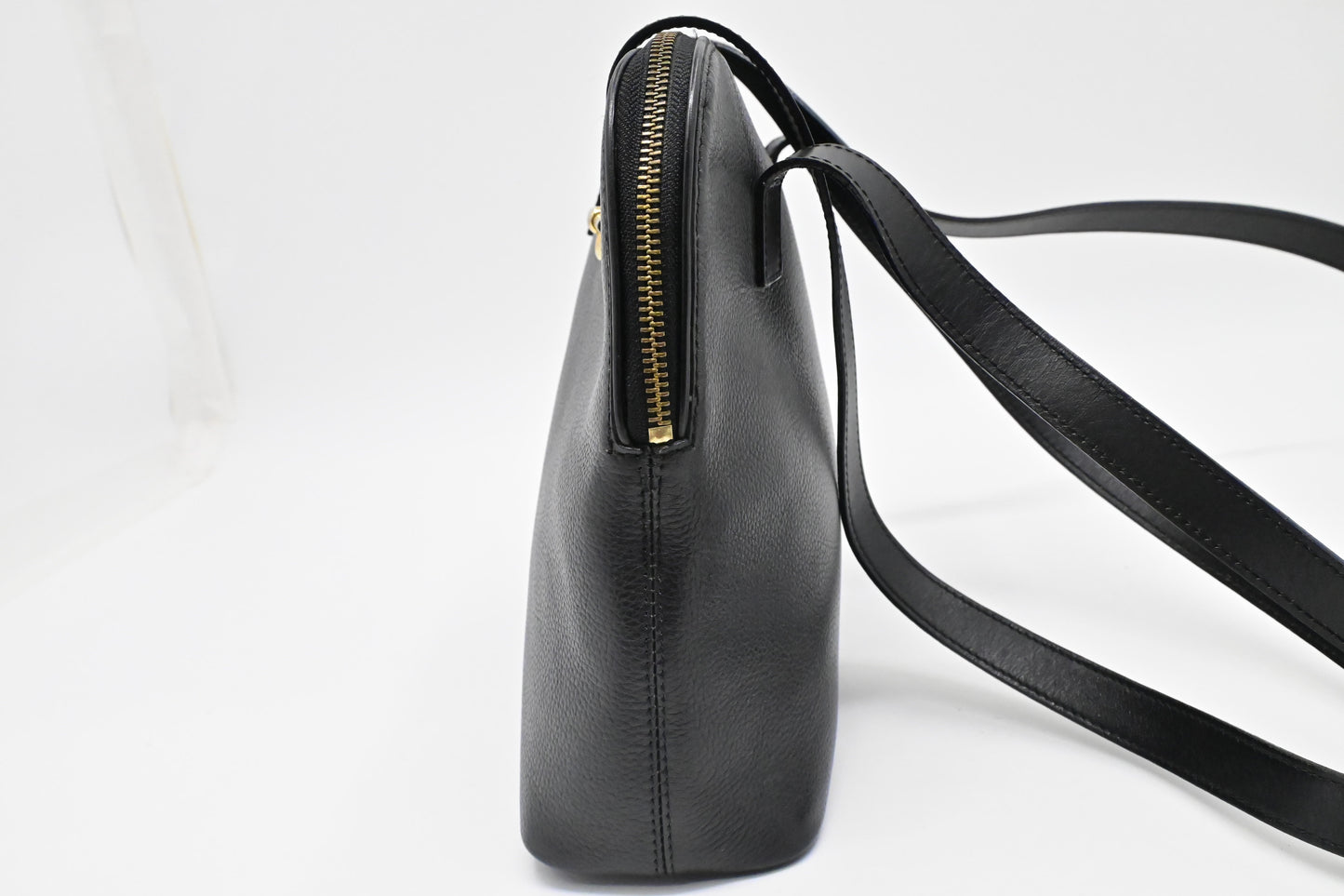 Celine Shoulder Bag in Black Leather
