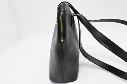 Celine Shoulder Bag in Black Leather