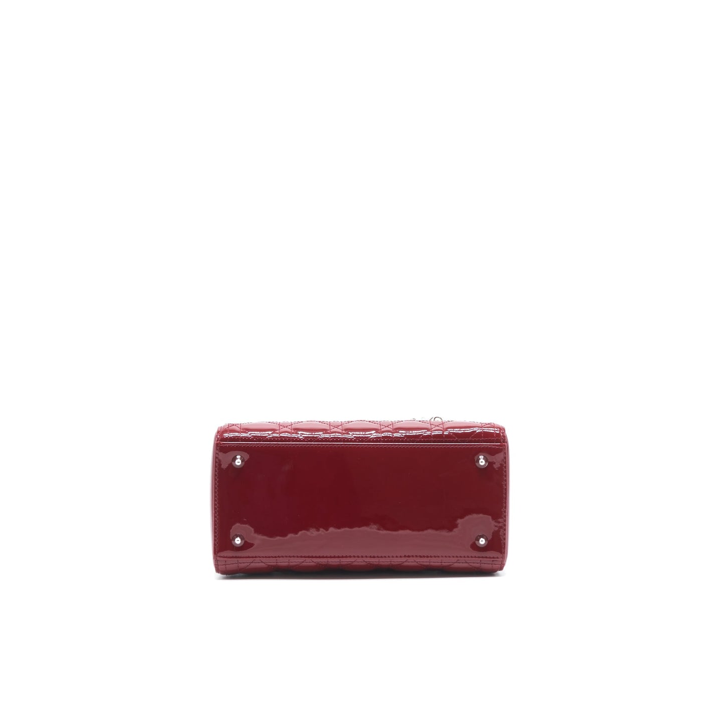 Dior lady Dior medium patent leather Red
