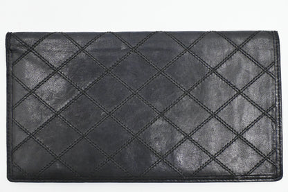 Chanel Bifold Wallet in Black Leather