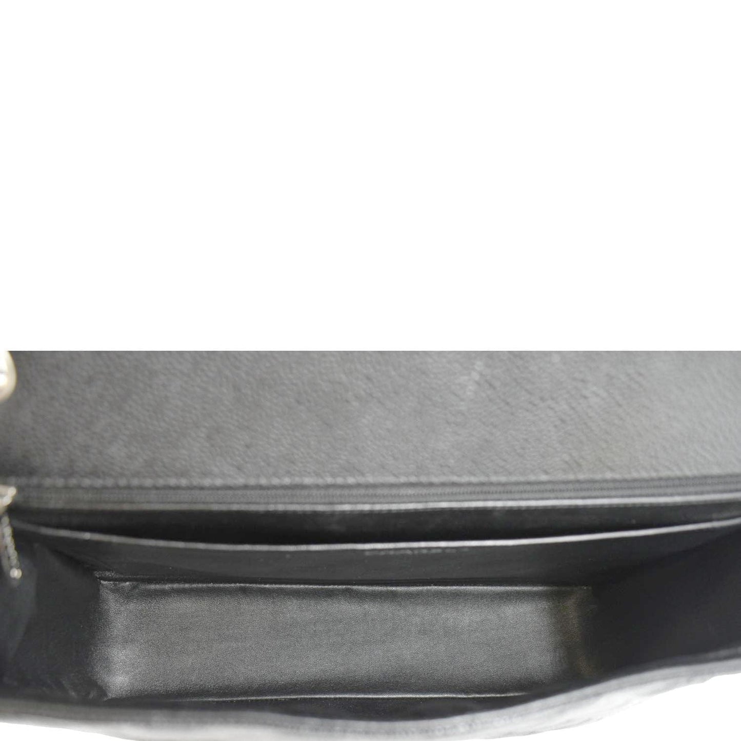 CHANEL Classic Maxi Single Flap Caviar Leather Shoulder Bag Black