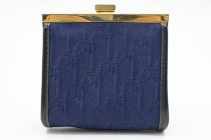 Dior Coin Case in Blue Oblique Canvas