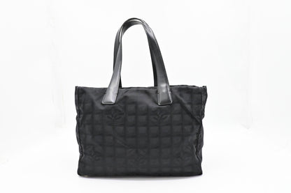 Chanel New Travel Line Tote in Black Canvas