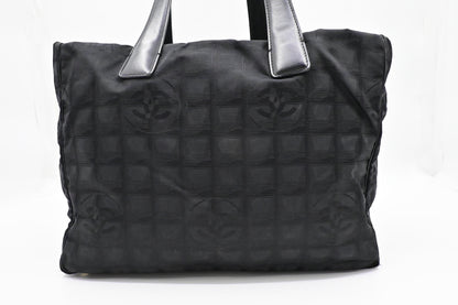 Chanel New Travel Line Tote in Black Canvas